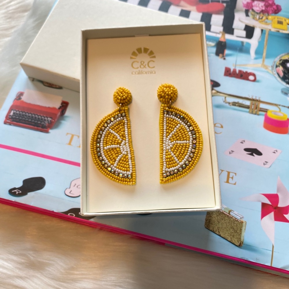 NWT Lucky Lemon Drop Earrings